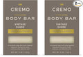 Cremo Exfoliating Body Bar for Men, Vintage Suede Scent, Cleanses and Hydrates by CremoCompany