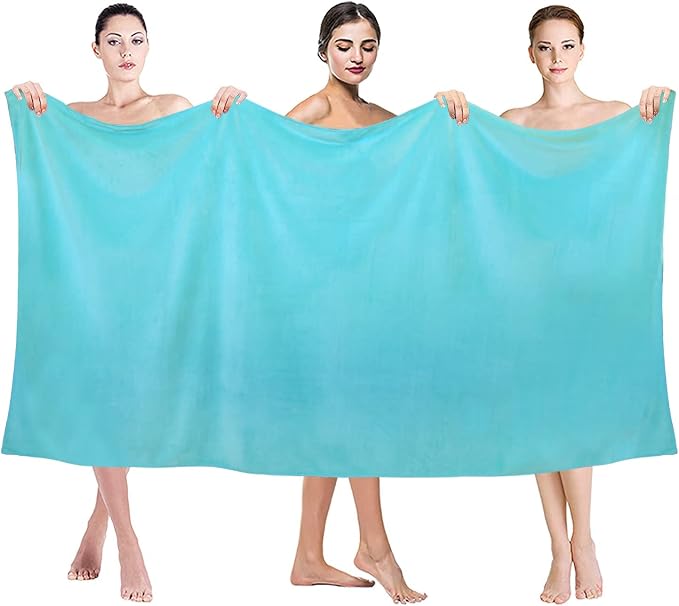 JML Large Microfiber Bath Sheet Towel, 2 Pack 35" x 70", Super Absorbent Fast - Image 3