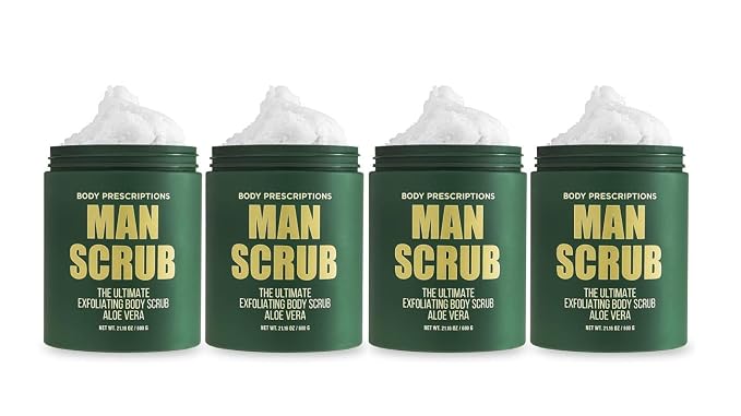 Body Prescriptions Men’s Exfoliating Body Scrub – Ultimate Skin Cleansing Wash by BodyPrescription