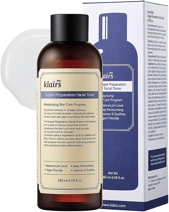 DearKlairs Supple Preparation Facial Toner- Balace pH Level, Deep Moisturizer by DearKlairs