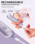 Professional Manicure Pedicure Kit, Cordless Electric Nail File Set, - Image 4