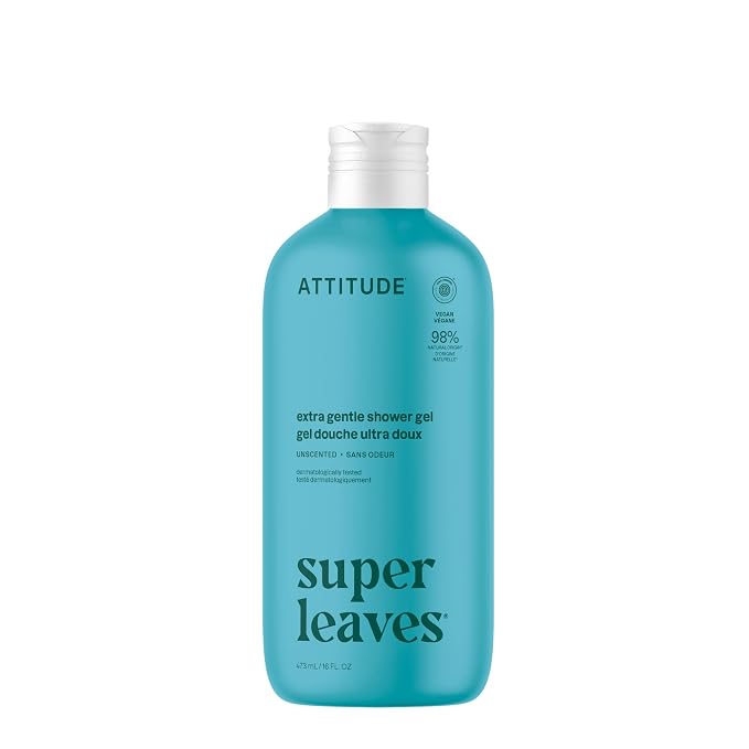ATTITUDE Body Wash, EWG Verified Shower Gel, Dermatologically Tested, Plant and by ATTITUDE
