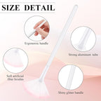 9 Pieces Facial Fan Mask Brushes, Soft Facial Applicator Brushes Tools - Image 3