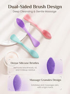 Rena Chris 3 pcs Silicone Face Scrubber, 3 in 1 Face Mask Applicator & Facial - Image 3