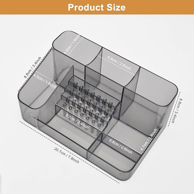 ANRUI Nail Drill Holder, 28 Holes Nail Drill Machine & Bits Storage Box - Image 6
