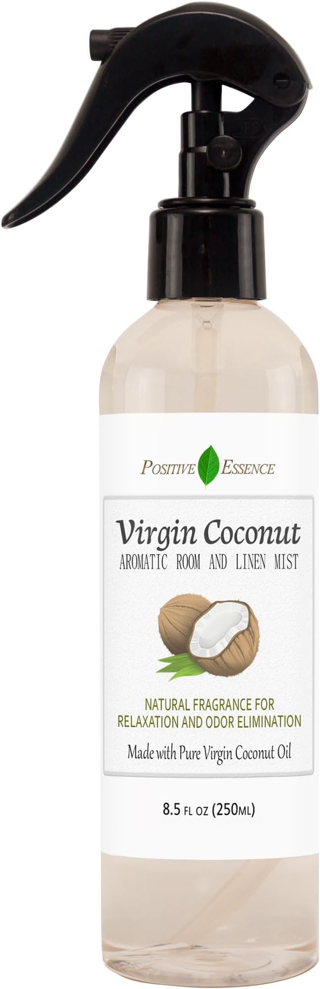 Virgin Coconut Linen and Room Spray, Natural Aromatic Mist Made by PositiveEssence
