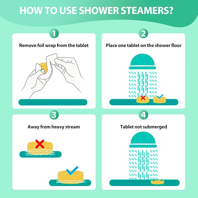 Eucalyptus & Mint Shower Steamers Aromatherapy - Image 6