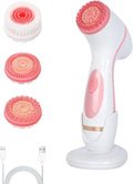 Facial Cleansing Brush, 3in1 Silicone Face Scrubber, Waterproof Facial Scrubber by WREWING