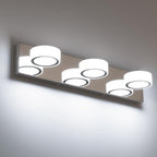 3 Light Bathroom Vanity Light, Modern Chrome Bathroom Light Fixtures Over Mirror - Image 7