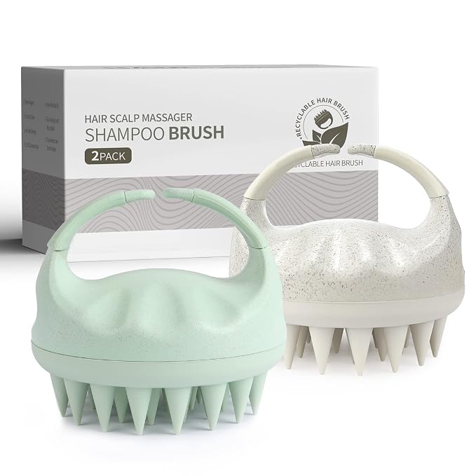 Sndyi 2 Pcs Scalp Massager Shampoo Brush, Scalp Scrubber by Sndyi