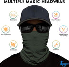 Venswell Neck Gaiter Face Mask Men Women, Seamless Bandana Rave Face Cover - Image 2