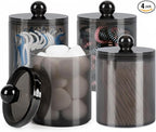 WEISHI 4 Pack Qtip Holder Dispenser by WEISHI