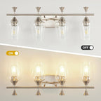 Bathroom Light Fixtures, Brushed Nickel Vanity Lights - Image 3