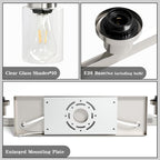 Brushed Nickel Bathroom Vanity Light, 10-Light Vanity Lights - Image 4