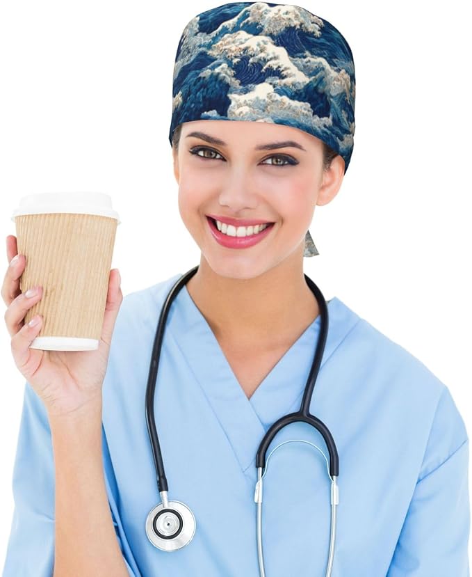 Alligator Ice Cream Working Cap, Scrub Cap - Image 6