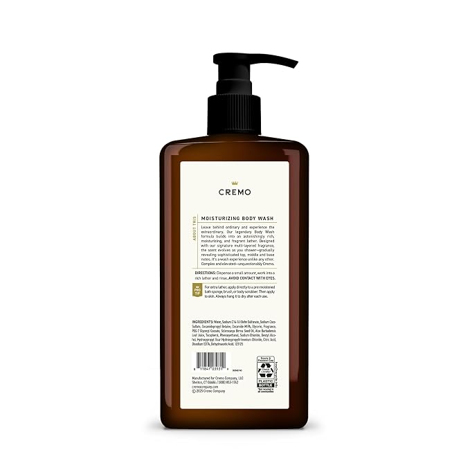 Cremo Rich-Lathering Bourbon & Oak Body Wash - Image 7