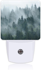 Night Light Plug into Wall Misty Fir Forest Night Light by Uiaoiais