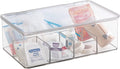 mDesign Plastic First Aid Kit Storage Box by mDesign
