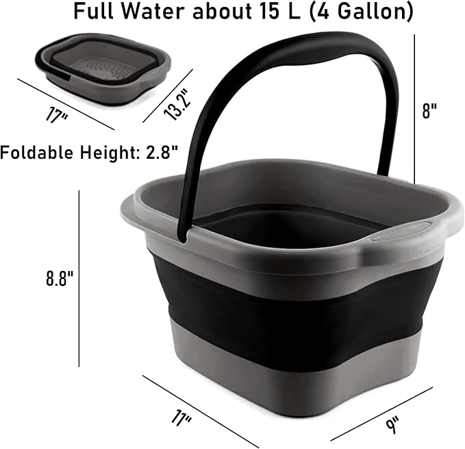 Collapsible Foot Tub Feet Soaking Spa Bath - Image 2