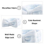 6 Pack Non-Slip Spa Headbands for Women & Girls, Soft Elastic Hair Band for - Image 2