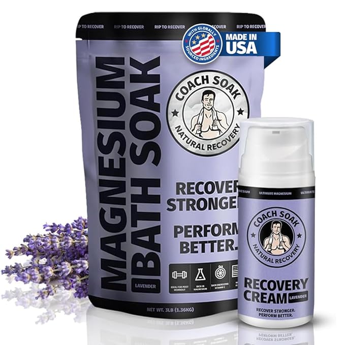 Coach Soak Recovery Bath Soak & Magnesium Cream by CoachSoak