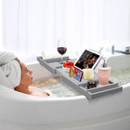 Bamboo Bathtub Caddy Tray - Image 4