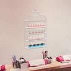 Nail Polish Organizer Wall Mounted, 4-Tier Nail Polish Storage Rack, Metal Nail - Image 2