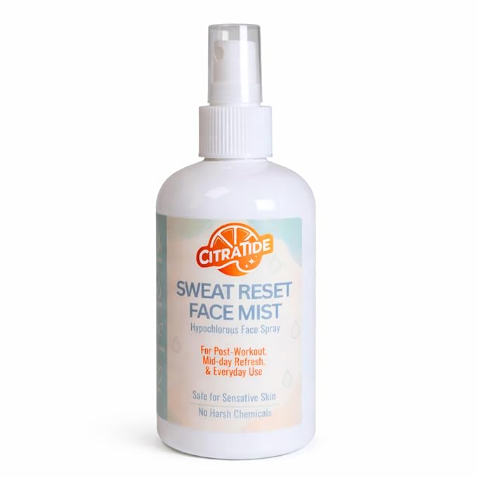 Sweat Reset Face Mist, 8 oz – Clarifying Hypochlorous Facial Spray by CITRATIDE