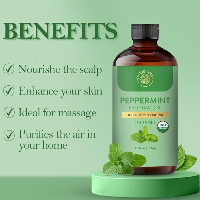 Peppermint Essential Oil | USDA Certified Organic Peppermint Oil | - Image 4