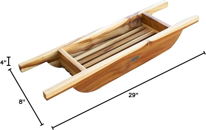 EcoDecors, 29 inch, Bath Tray for Tub, Bath Tub Tray Wood, Bathtub Table - Image 10