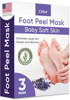 CÉLOR Foot Peeling Mask for Dry Cracked Feet | Foot Mask to Exfoliate Rough by C%C3%89LOR