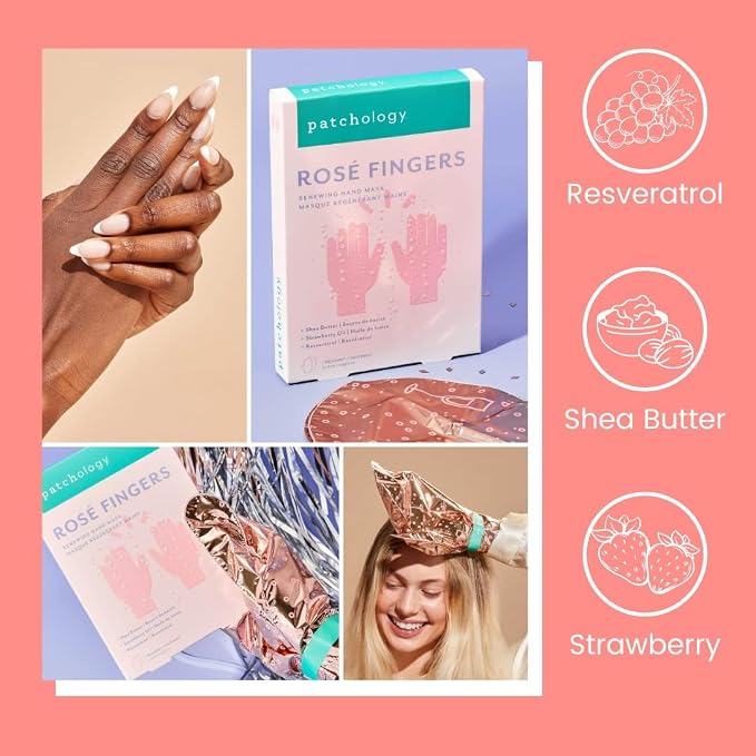 Patchology Rosé Fingers Renewing Hand Mask - Image 3