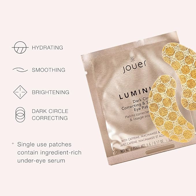 Jouer Luminize Dark Circle Correcting & Smoothing Eye Patches, Caffeine Eye - Image 3
