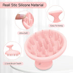 SHINLEA Silicone Scalp Massager Shampoo Brush, Head Scrubber - Image 2