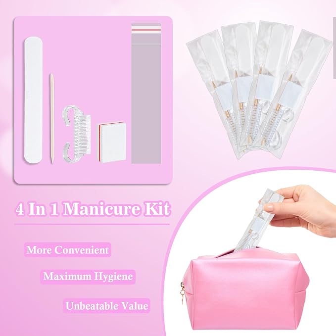50 Sets Disposable Manicure Kit Basics 4 Piece Nail Kit - Image 2