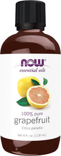 NOW Essential Oils, Grapefruit Oil, Sweet Citrus Aromatherapy Scent, Cold by NOW