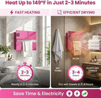 Electric Towel Warmer, Heated Towel Rack - Image 3