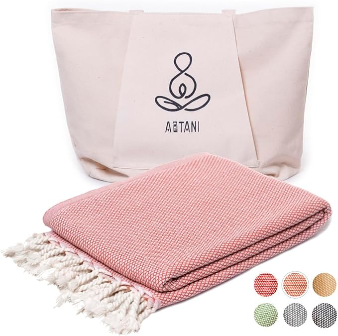 ATANI 69x35 in Oversized Turkish Beach Towel Set by ATANI