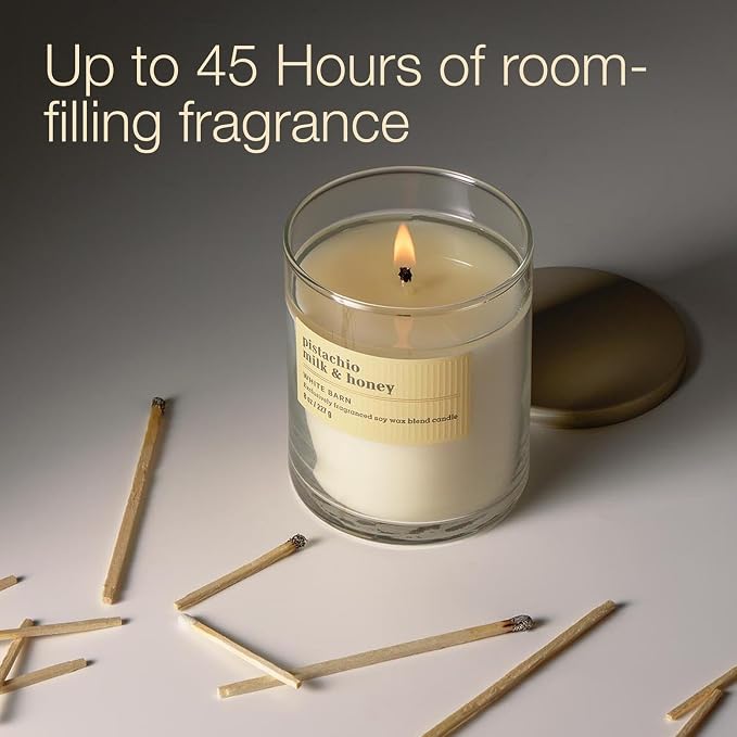 Bath & Body Works Single Wick Candle, Pistachio Milk & Honey Candle, - Image 5