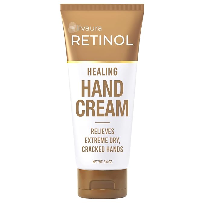 Retinol LIVAURA Hand Cream for Dry Cracked Hands – Intensive Deep Moisturizing by Retinol
