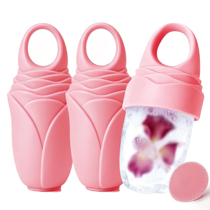 3 Pcs Facial Ice Roller Silicone Mold Reusable by Mabnuby