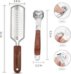 Colossal Foot Rasp & Wood Handle Callus Shaver, Pedicure Foot File Kit - Image 4