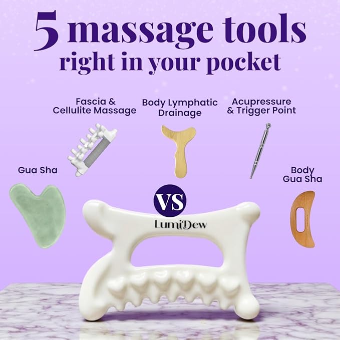 Ceramic Guasha Tool for Face & Body - Image 2