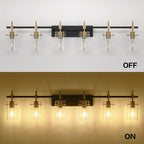 SOLFART 49.2 inch Vanity Light fixtures Vintage 6 Lights Wall Light Fixtures - Image 6