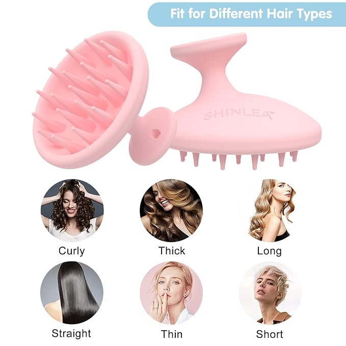 SHINLEA Silicone Scalp Massager Shampoo Brush, Head Scrubber - Image 8
