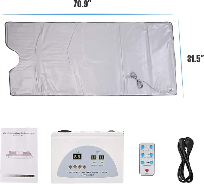 Infrared Sauna Blanket, Lightweight Portable Personal Steam Sauna Spa - Image 6