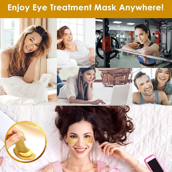 Under Eye Patches, 30 Pairs Gold Eye Mask, Eye Gel Pads - Image 7