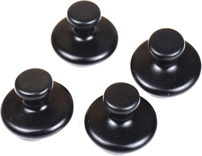 4 Pcs Mushroom Hot Massage Stones Set Natural Bian Warm Rocks Kit by QYLHH