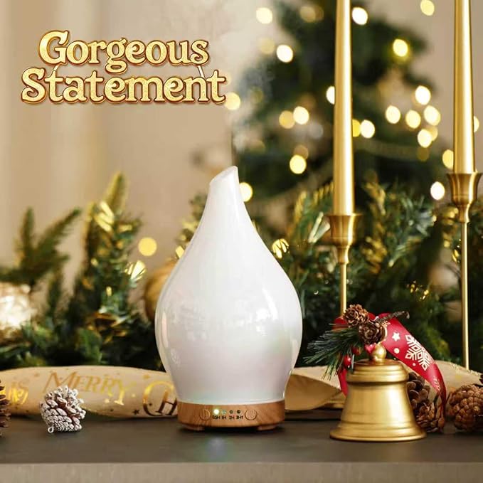 Porseme 150ml Essential Oil Diffuser Glass Color Changing Aroma Air Diffusers - Image 4