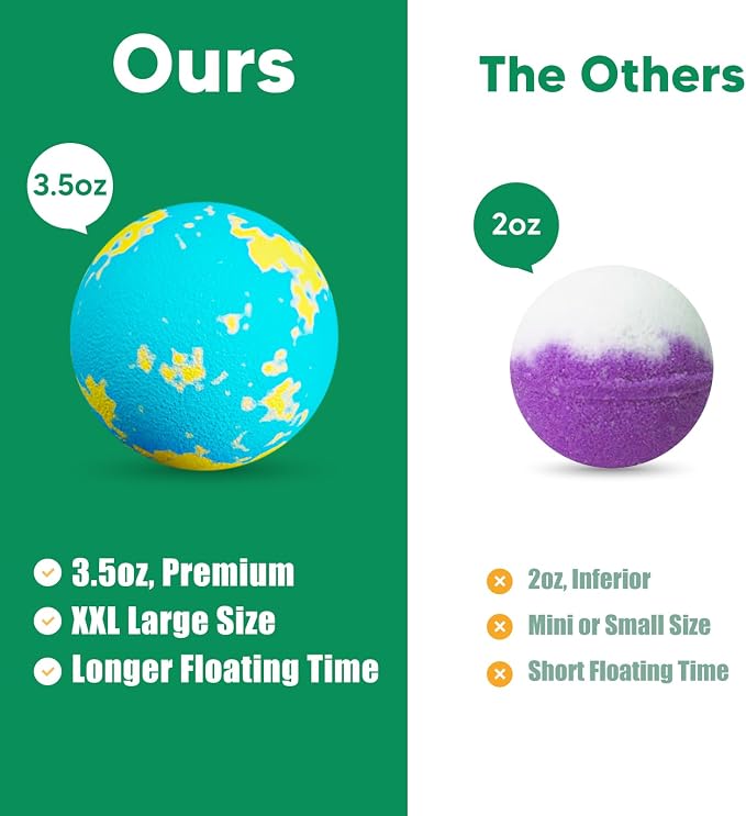 Bath Bombs for Kids with Surprise Toys Inside, Natural Safe Bathbombs for - Image 3